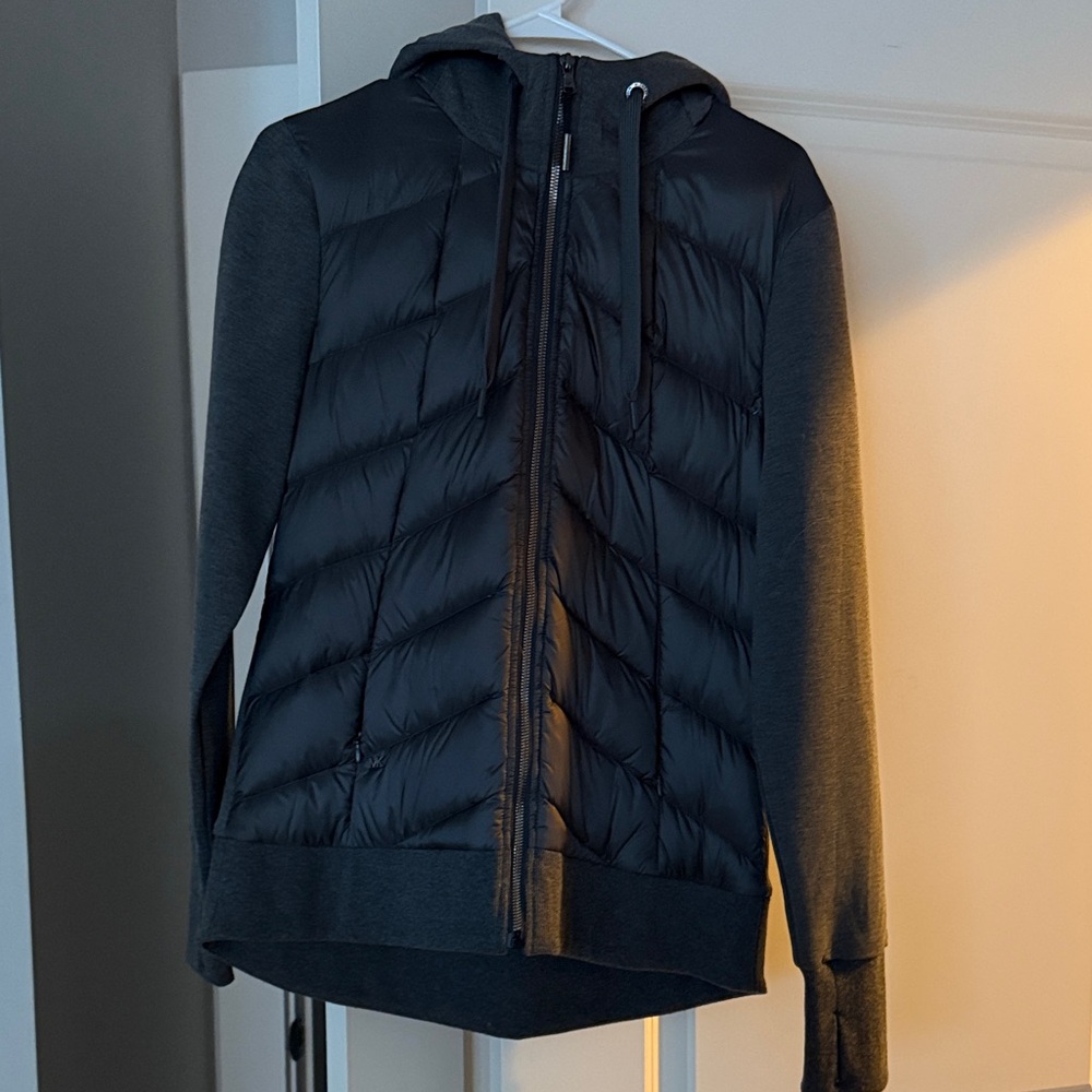 Michael kors Black Quilted Hooded Jacket